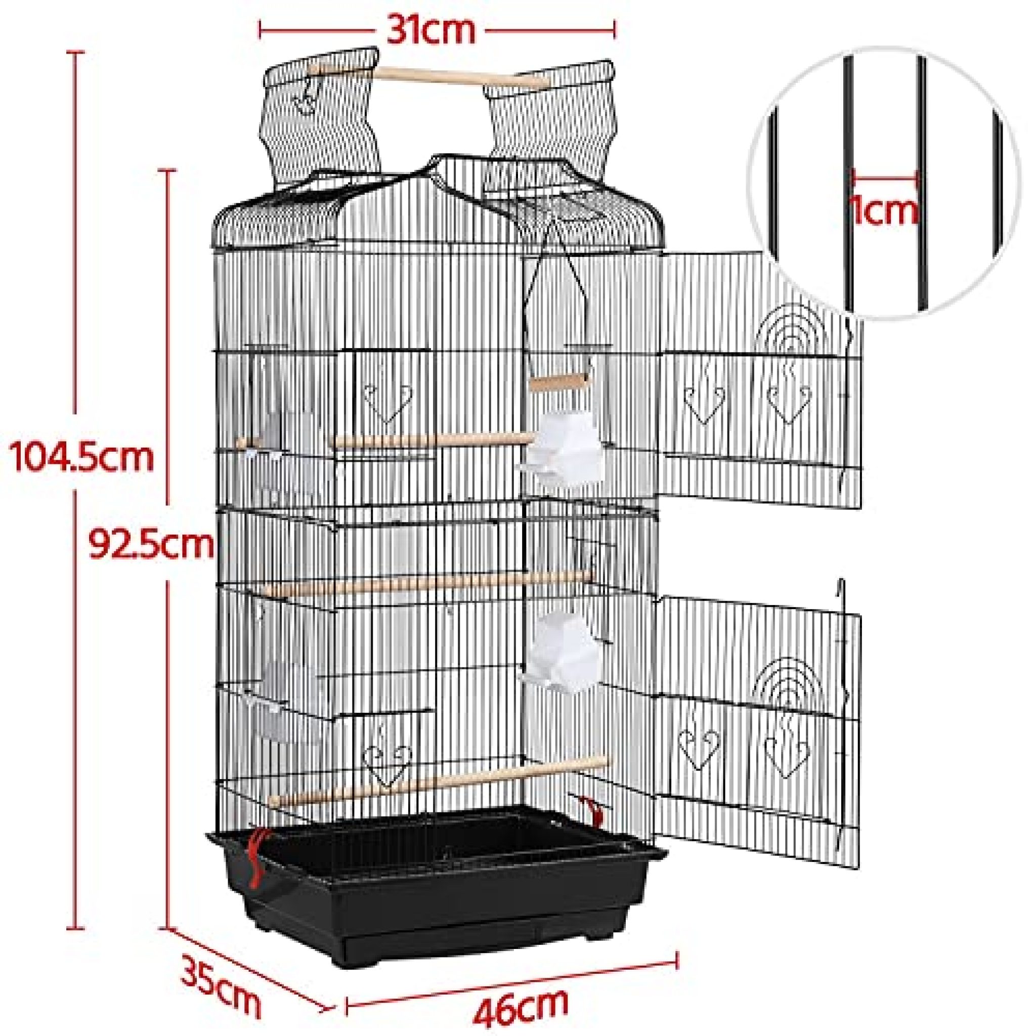 Yaheetech Vogelvoliere Vogelk Fig Vogelhaus Vogelheim Vogelbauer