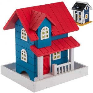 all Pets United Vogelhaus »Nistplatz Vögel-Häuschen Villa aus Echtholz«, zum aufhängen im Garten