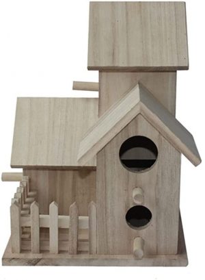CJshop Vogelkäfig Vogelkäfig Zuchtbox Schwarz Phoenix Tiger Haut Pfingstrose Papagei Vogelhaus Outdoor Vogel Nest Vogel Käfig Retro Vogel Nest…