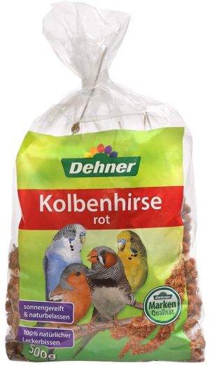 Dehner Vogelfutter, Kolbenhirse, rot, 500 g