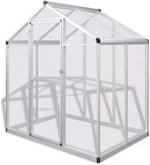 Festnight Voliere Vogelvoliere Aluminium 188 x 122 x 194 cm