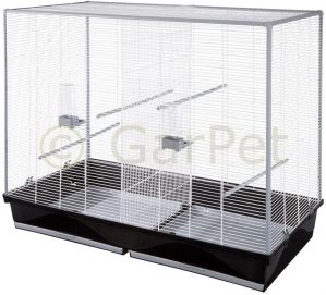 Großer Vogelkäfig Vögel Doppelkäfig Trennwand Trenngitter Zuchtkäfig 120 cm