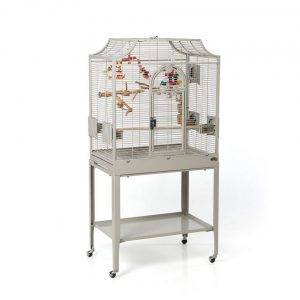 Montana Cages Vogelkäfig »Madeira I – Platinum«, Sittichkäfig, Käfig, Voliere für Sittiche waagerechte Verdrahtung & Anflugklappe