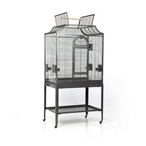 Montana Cages Vogelkäfig »Madeira II – Antik«, Sittichkäfig, Käfig, Voliere für Sittiche waagerechte Verdrahtung & Anflugklappe