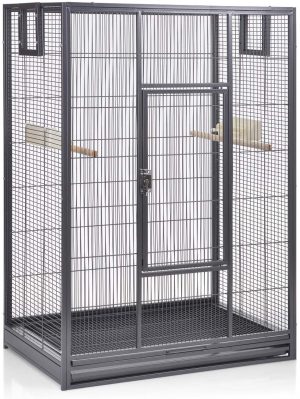 Montana Cages ® | Vogelkäfig Melbourne 80 – Antik erweiterbarer Käfig Voliere für Sittiche, Kanarienvögel & Finken