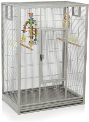 Montana Cages ® | Vogelkäfig Melbourne 80 – Platinum erweiterbarer Käfig Voliere für Sittiche, Kanarienvögel & Finken