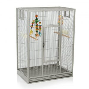 Montana Cages Vogelkäfig »Melbourne I – Platinum«, rweiterbarer Käfig Voliere für Sittiche, Kanarienvögel & Finken