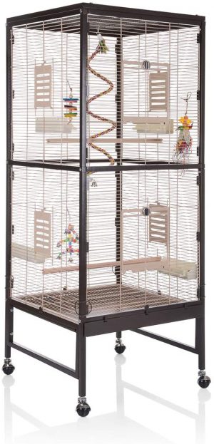Montana Cages ® | Voliere, Zimmervoliere, Käfig Paradiso 60 – Choco/Vanilla