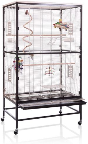 Montana Cages ® | Voliere, Zimmervoliere, Käfig Paradiso 90 – Choco/Vanilla