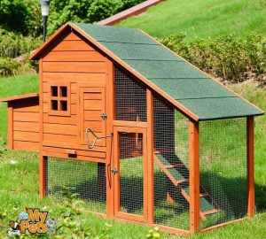 MYPETS Hühnerstall »Hühnerstall CHICKEN Hühnerhaus Hühner Stall Käfig Geflügelstall Auslauf Voliere«