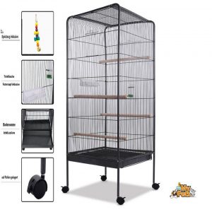 MYPETS Vogelkäfig »Vogelvoliere GALACTIC CAGE XXL Vogelkäfig Vogelhaus Papageienkäfig Käfig Voliere«