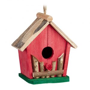 relaxdays Vogelhaus »Mini Vogelhaus bunt«