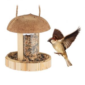 relaxdays Vogelhaus »Vogelfutterspender zum Aufhängen«