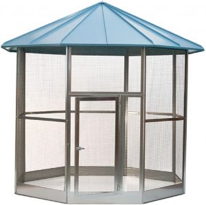 Sandano, Vogelvoliere, XXXL, achteckig – Professioneller Vogelkäfig