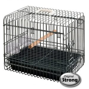 Strong Vogelkäfig »Strong Vogeltransportbox Light Schwarz 33 x 45 x 39 cm 99036«