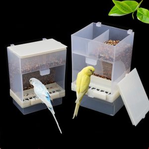 Vinnykud Automatischer Futterspender für Vögel, Papageien,Futterstation,für Wellensittiche, Kanarienvögel, Nymphensittiche, Finken, Sittiche,…