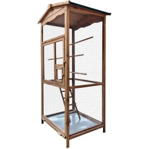 Vogelvoliere Holz Vogelkäfig Vogelhaus Tierkäfig Voliere Holz