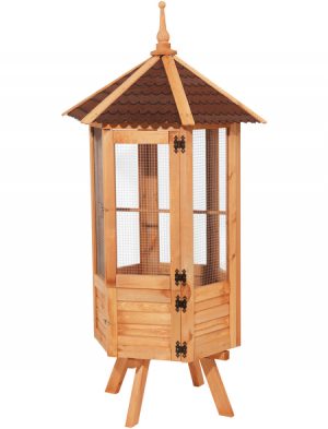 VOLIERE 6-ECKIG M. BITUMENDACH