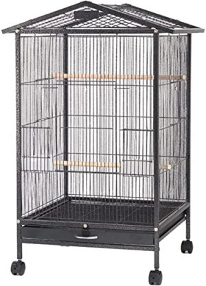 zenglingliang Vogelkäfig Neue große Papagei Vogel Käfig Spielen Top Pet Metal Cockatiel Macaw Cashatoo Crate House Bird Supplies Verwendung für…