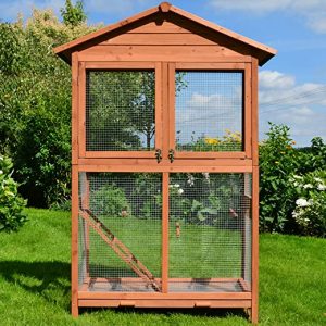 zooprinz Premium Vogelvoliere mit Kotschublade – aus hochwer-tigem Vollholz und verzinktem Draht – witterungsbe-ständig und langlebig – 3 Modelle…