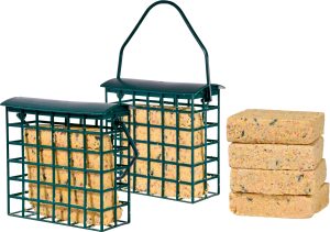 dobar Vogelfutter »Fettblöcke«, (Set, 6), 6 Stk., inkl. 2 Futterspender