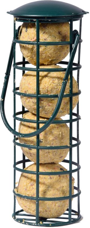 dobar Vogelfutter »Meisenknödel Insekten«, (Set, 100), 100x Meisenknödel ohne Netz inkl. 2 Meisenknödelhalter, Fettfutter mit Insekten für Wildvögel