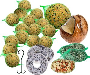 dobar Vogelfutter »Spezialitäten-Mix«, (Set, 23), 23 tlg. im Eimer