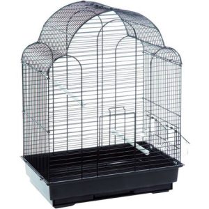 FLAMINGO Vogelkäfig Bali Schwarz 46×30,5×58 cm – Schwarz