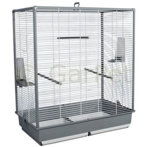 Großer Vogelkäfig Wellensittich Kanarien Papagei Käfig Vogelbauer 70 x 40 x 80 cm