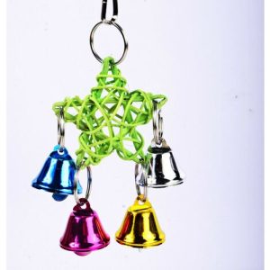 Hölzerner fünfzackiger Stern hängendes Kauspielzeug für Haustiere