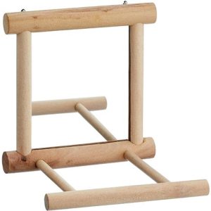 Spiegel mit Holzstange für Vögel 10 x 10 cm
