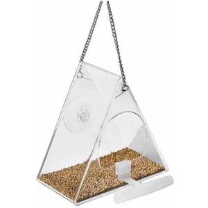 Transparente Vogelaufschlüsselung Automatische Tiere Samen Tiere Futter Vogel Container Vogelkäfig Gartenzubehör Outdoor Dekor Indoor…