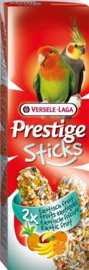 VERSELE-LAGA Prestige Sticks Großsittiche Exotische Früchte 2 x 70g Vogelsnack