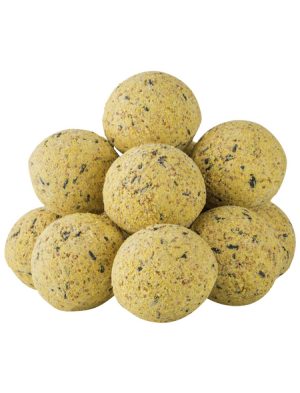 Vogelfutter, 100 Stück Meisenknödel Protein, inkl. 2 Meisenknödelhalter, Insekten