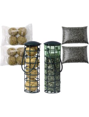 Vogelfutter »2x Futterspender mit 4 Nachfüllpacks«, à 1680 g