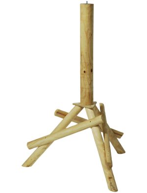 Vogelhausständer, für Vögel, Kiefernholz, natur