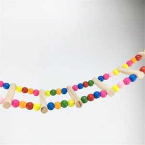 Vogelspielzeug,Buntes Vogelspielzeug mit Glocken,Brückenleitern,Schaukel Vogelspielzeug,Kletterspielzeug,Dekoration Tierkäfige für kleine Vögel