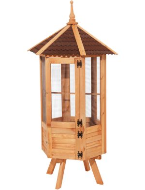 VOLIERE 6-ECKIG M. BITUMENDACH