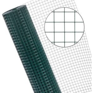 Volierendraht 4eck Voliere 1×10 m Käfig 25×25 Maschendrahtzaun Gartenzaun Grün