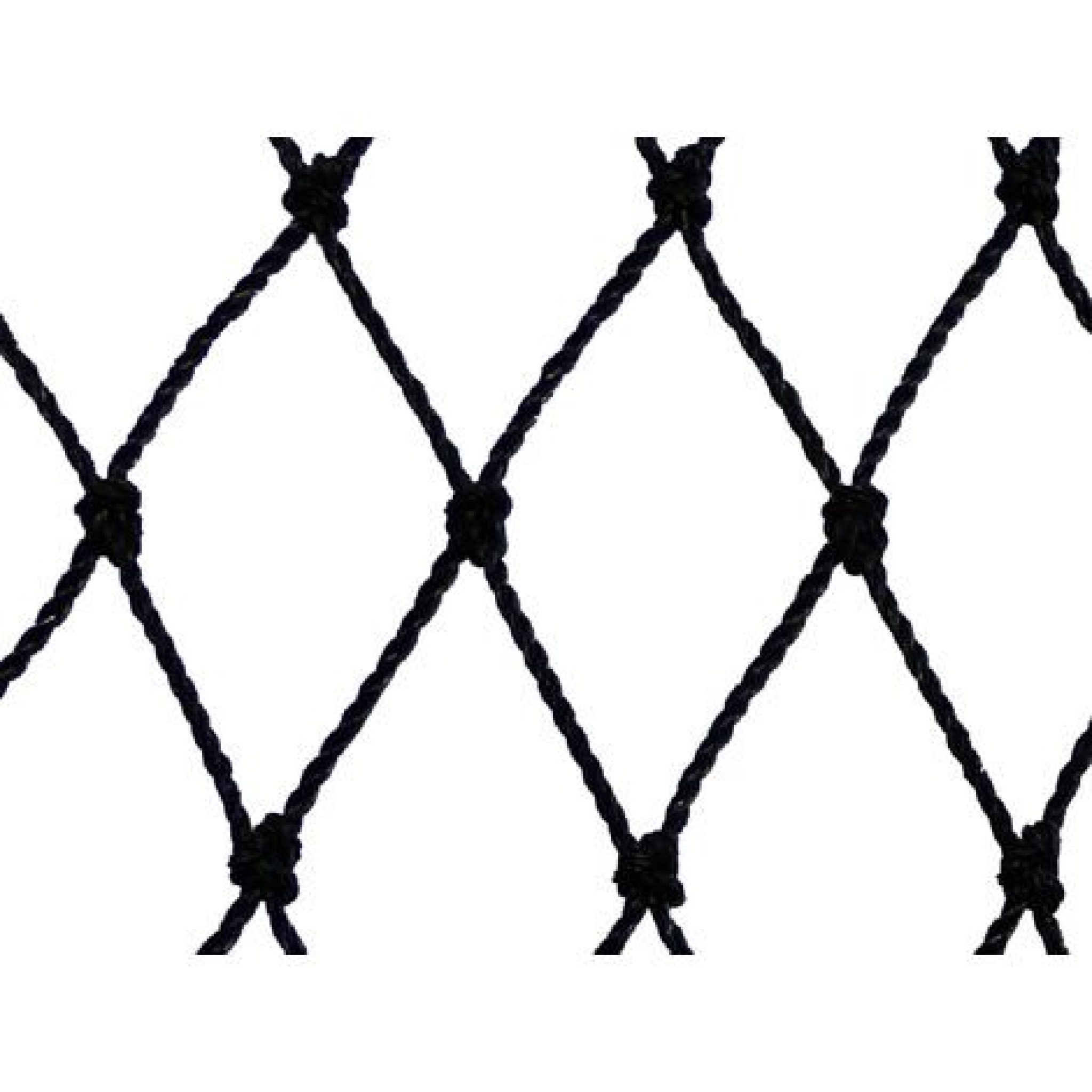 Vogelschutznetz 50 Mm Maschenweite, 10 M X 10 M, Schwarz – Geknotet, Für Tauben & Große Vögel