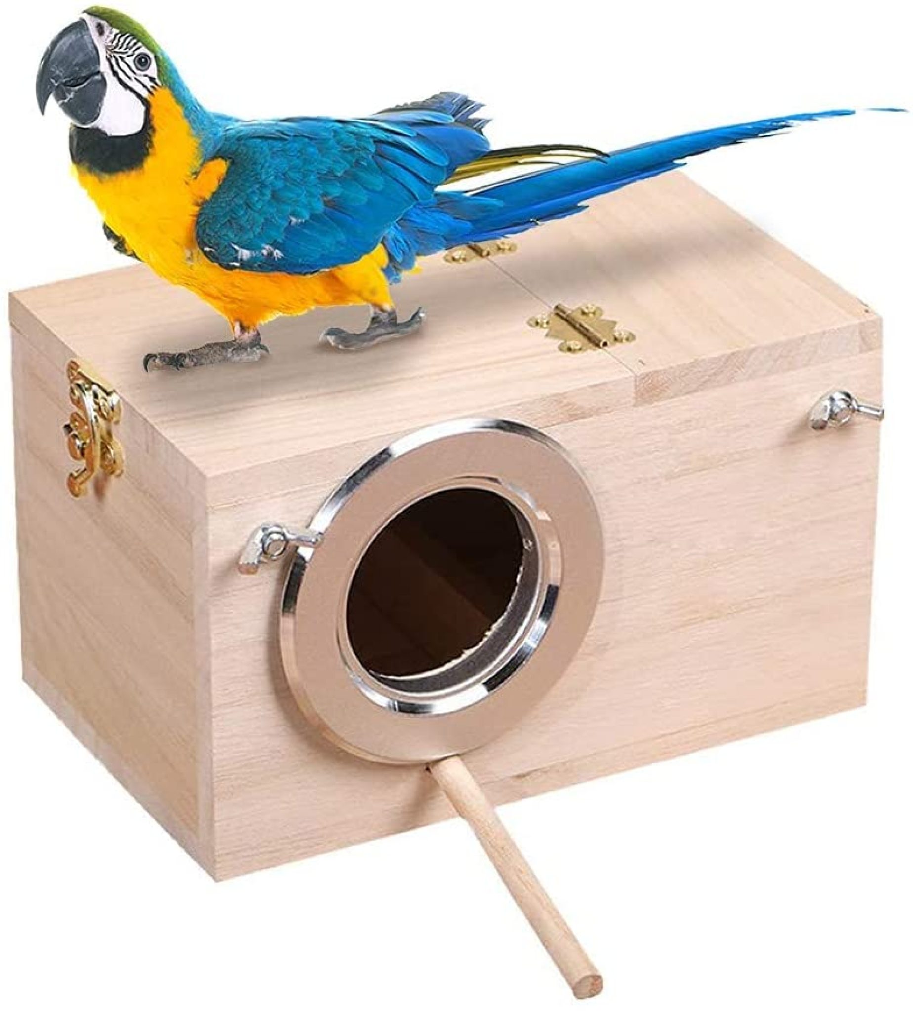 Produktbild von Zjhukfmc Wellensittich Nistkasten Süßes Vogelhäuschen,19,5x12cm