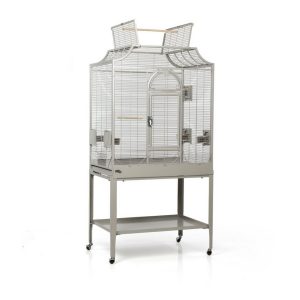 Montana Cages Vogelkäfig »Madeira II – Platinum«, Sittichkäfig, Käfig, Voliere für Sittiche waagerechte Verdrahtung & Anflugklappe