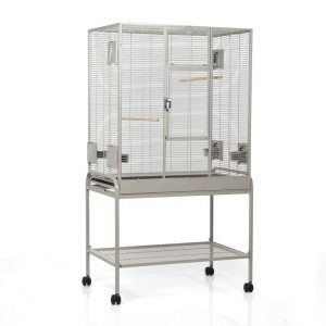 Montana Cages Vogelkäfig »Madeira Single – Platinum«, Sittichkäfig, Käfig,Voliere, Vogelkäfig mit Anflugklappe