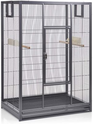 Montana Cages ® | Vogelkäfig Melbourne 80 – Antik erweiterbarer Käfig Voliere für Sittiche, Kanarienvögel & Finken
