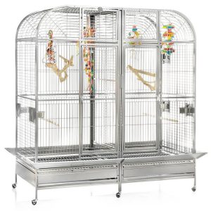 Montana Cages Vogelkäfig »Palace – Platinum«, ca. 183 x 101 x 185 cm