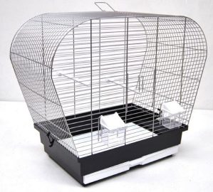 Ollesch Vogelkäfig »Vogelkäfig Vogelheim für Sittiche chrom schwarz 60 cm«