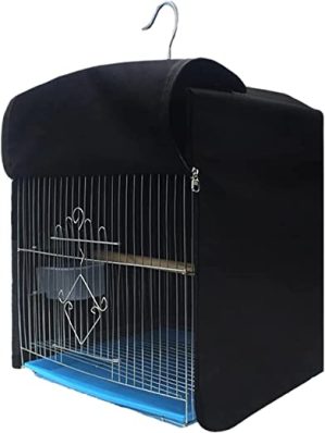 GLOOOB Vogelvoliere großer Vogelkäfig Birdcage Cover Blackout & Atmungsaktives Material, Vogelkäfigbezug Warm Tuch Schirm Vogelkäfig Schutzhülle -…