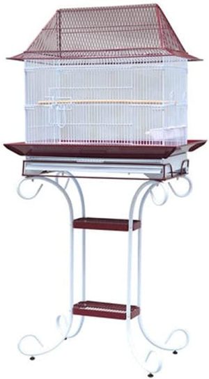 GLOOOB Vogelvoliere großer Vogelkäfig Haushalts-Sittichkäfig-Haustierkäfig Starling Tiger-Hautzuchtkäfig Abnehmbare Dekoration Geeignet for…