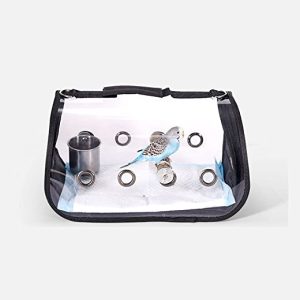 GLOOOB Vogelvoliere großer Vogelkäfig Vogel Papageiträger Transparenter atmungsaktiver Reisekäfig Leichte Haustiere Vögel Reisekäfig Dekorativer…