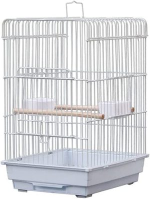 Vogelvoliere großer Vogelkäfig Einfache große Vogelkäfigzuchtkäfig mit Griffe Cockatiel Vogelkäfig for kleine und mittlere Vogel-Sittiche-Fink…